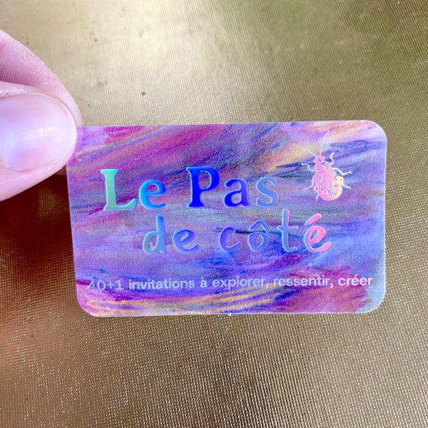 Autocollant mini-carte Le Pas de côté