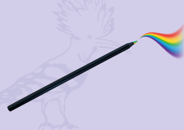 Crayon arc-en-ciel
