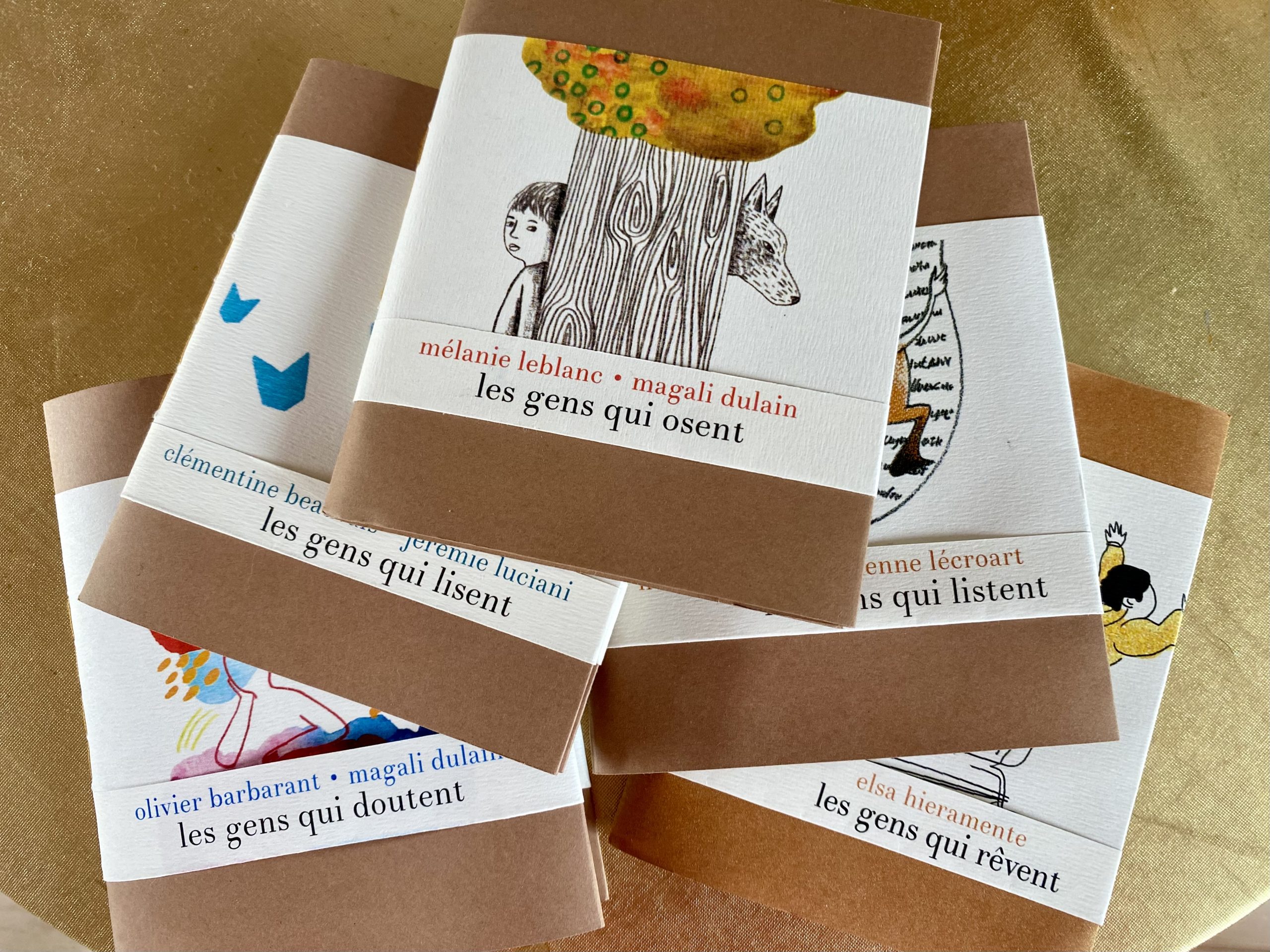 La collection de recueils poétiques "Les gens" de Marie Girardin Lépine